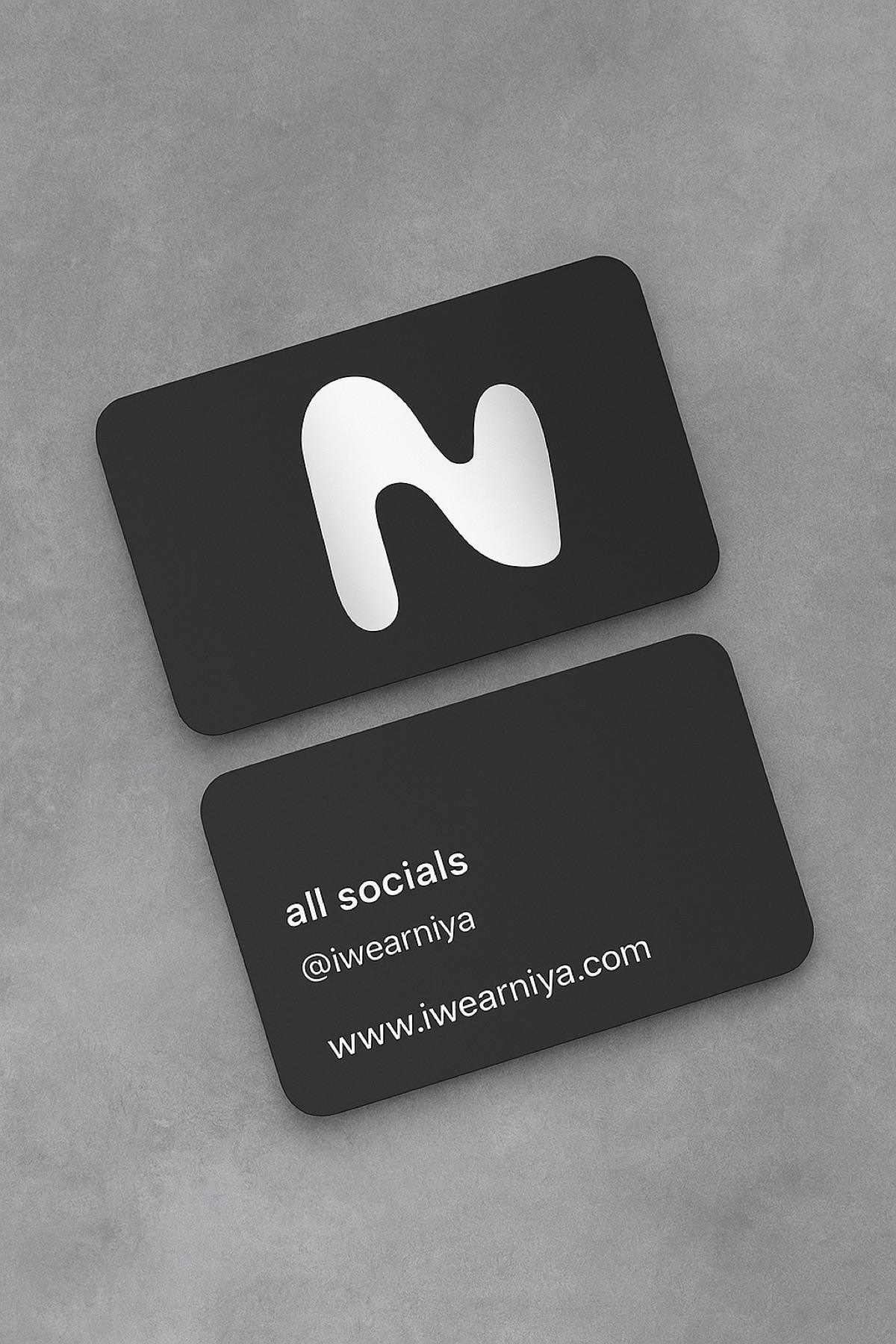 Identité visuelle NIYA — cartes de visite