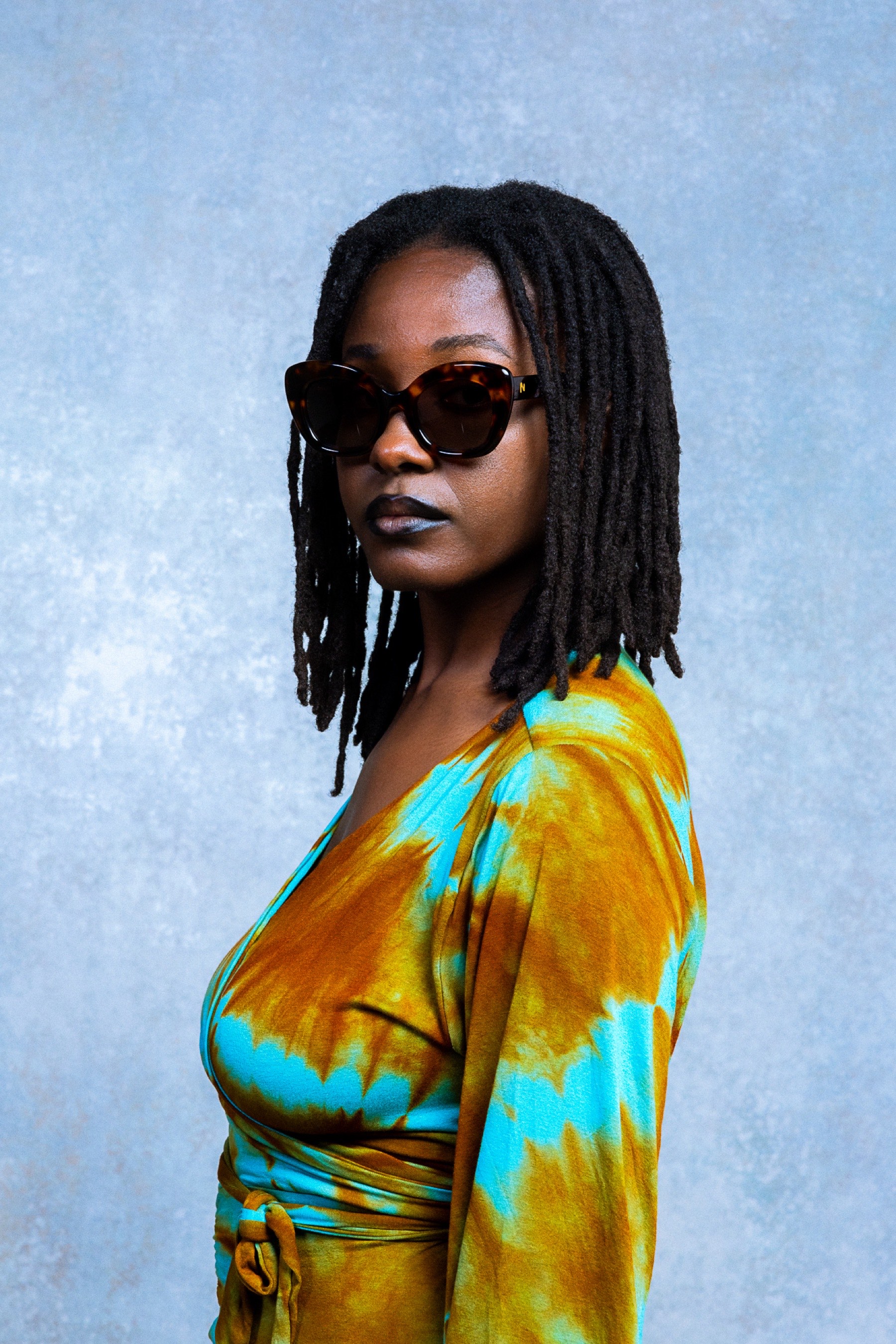 Lunettes NIYA portées en gros plan