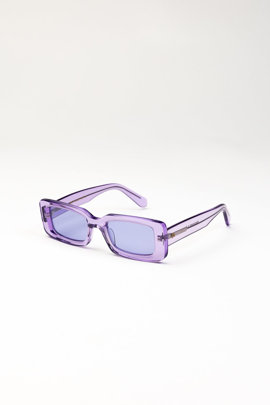 SOUMIA violette — monture NIYA en acétate transparent